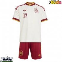 Spain Nico Williams #17 Replica Away Minikit World Cup 2026 Short Sleeve (+ pants)